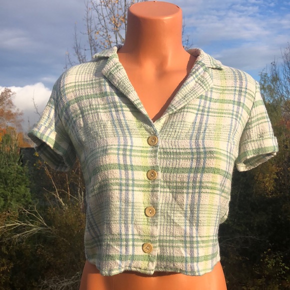 Monteau Los Angeles Plaid Button Up Shirt - Picture 1 of 5